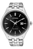 Citizen Eco Drive Black Dial Silver Steel Strap Watch For Men - BM7250-56E Buy Now By Citizen