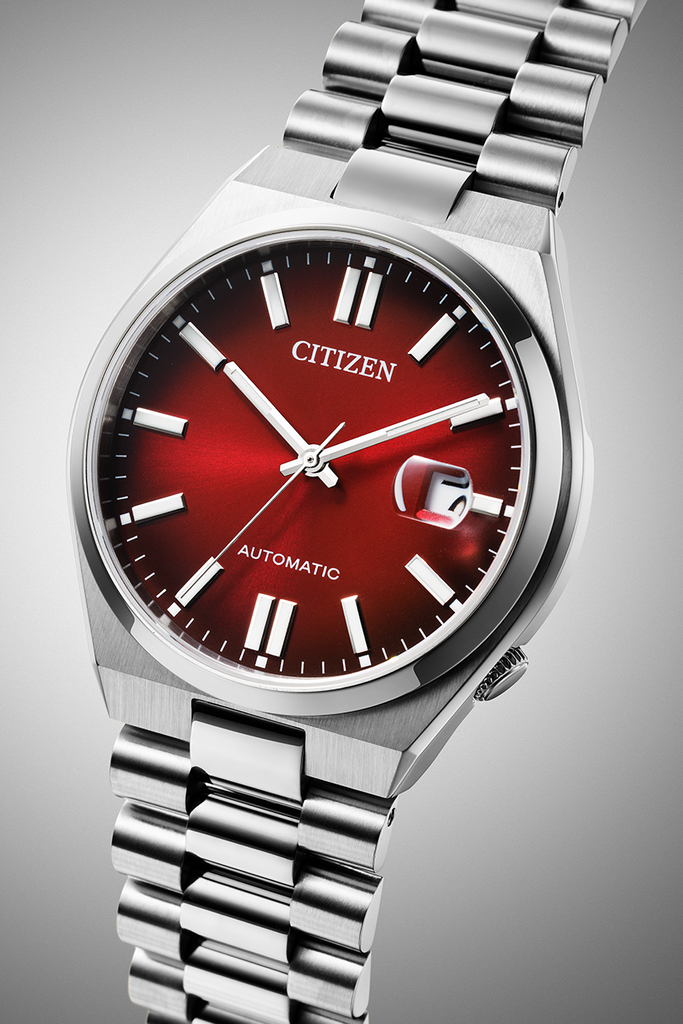 Citizen Tsuyosa Automatic Red Dial Silver Steel Strap Watch For Men - NJ0150-56W Buy Now By Citizen