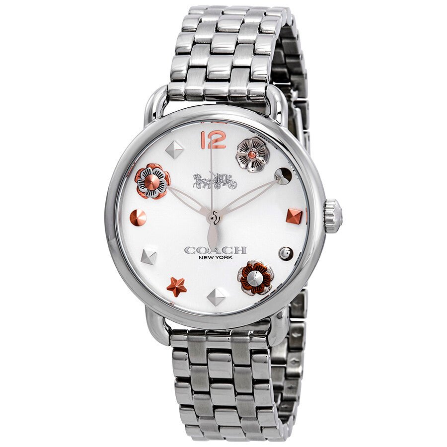Coach Delancey White Dial Stainless Steel Watch For Women - 14502810 Buy Now By Coach