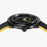 Versace V-Flare Quartz Black Dial Black Leather Strap Watch for Women - VEBN00518 Buy Now By Versace