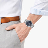 Salvatore Ferragamo Sapphire Blue Dial Silver Steel Strap Watch for Men - SFHP006-20 Buy Now By Salvatore Ferragamo