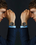 Versace Greca Sport Quartz Black Dial Gold Steel Strap Watch for Men - VEZ300721 Buy Now By Versace