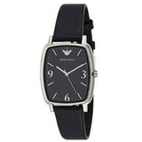 Emporio Armani Epsilon Quartz Black Dial Black Leather Strap Watch For Men - AR2490 Buy Now By Emporio Armani