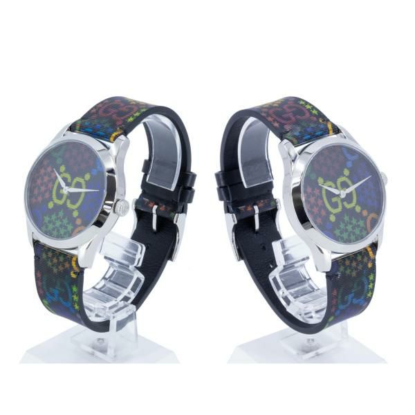 Gucci G Timeless Quartz Black Dial Black Leather Strap Watch For Women - YA1264146 Buy Now By Gucci