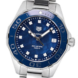 Tag Heuer Aquaracer Diamonds Blue Dial Silver Steel Strap Watch for Women - WAY131L.BA0748 Buy Now By Tag Heuer