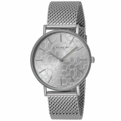 Coach Perry Quartz Silver Dial Silver Mesh Bracelet Watch for Women - 14503384 Buy Now By Coach