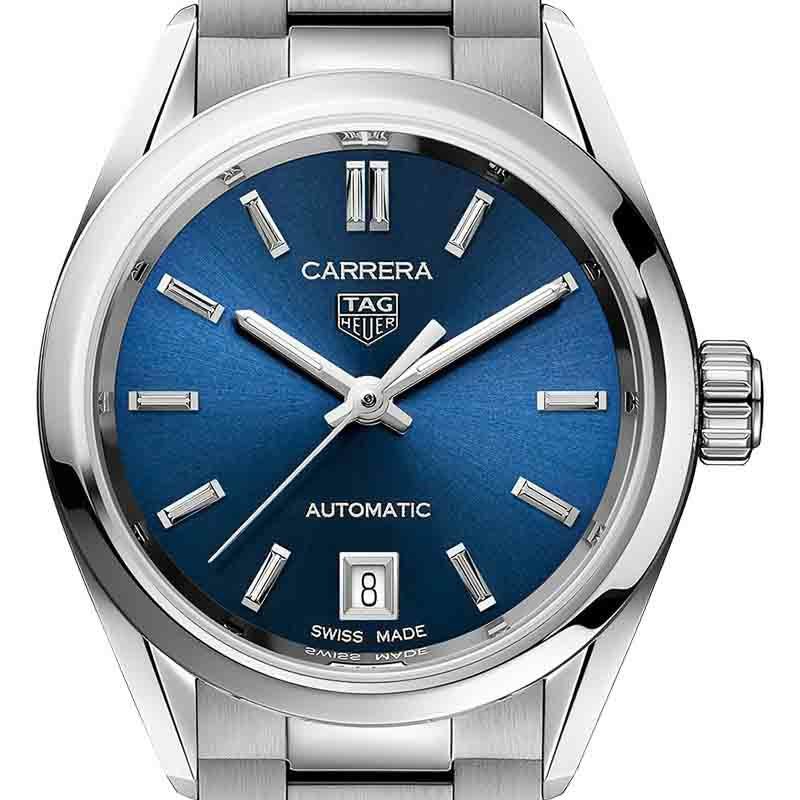 Tag Heuer Carrera Blue Dial Silver Steel Strap Watch for Women - WBN2411.BA0621 Buy Now By Tag Heuer