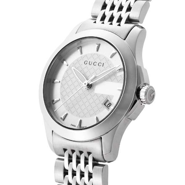 Gucci G Timeless Silver Dial Silver Steel Strap Watch For Women - YA126501 Buy Now By Gucci