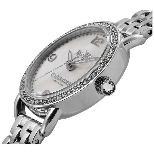 Coach Delancey Mother of Pearl Dial Silver Steel Strap Watch for Women - 14502477 Buy Now By Coach