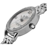 Coach Delancey Mother of Pearl Dial Silver Steel Strap Watch for Women - 14502477 Buy Now By Coach