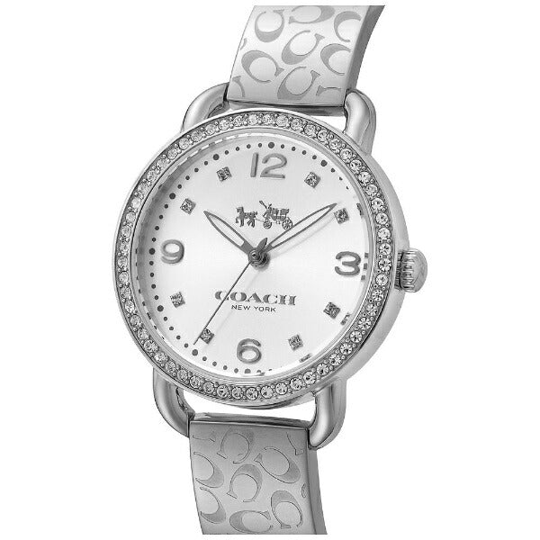 Coach Delancey White Dial Silver Steel Strap Watch for Women - 14502353 Buy Now By Coach