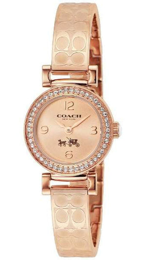 Coach Madison Crystals Rose Gold Dial Rose Gold Steel Strap Watch For Women - 14502203 Buy Now By Coach