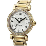 Coach Madison White Dial Gold Steel Strap Watch for Women - 14502397 Buy Now By Coach