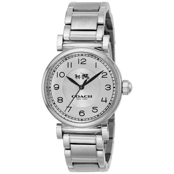 Coach Madison White Dial Silver Steel Strap Watch for Women - 14502394 Buy Now By Coach