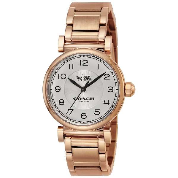 Coach Madison White Dial Rose Gold Steel Strap Watch for Women - 14502395 Buy Now By Coach