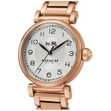 Coach Madison White Dial Rose Gold Steel Strap Watch for Women - 14502395 Buy Now By Coach