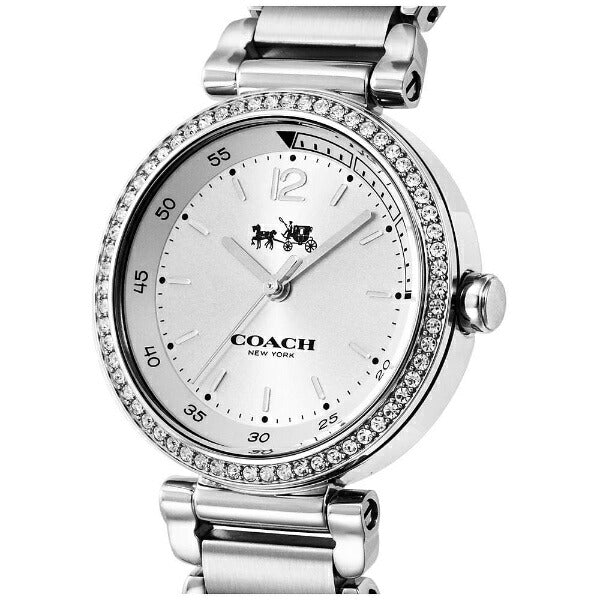 Coach Sports Crystals Silver Dial Silver Steel Strap Watch for Women - 14502194 Buy Now By Coach