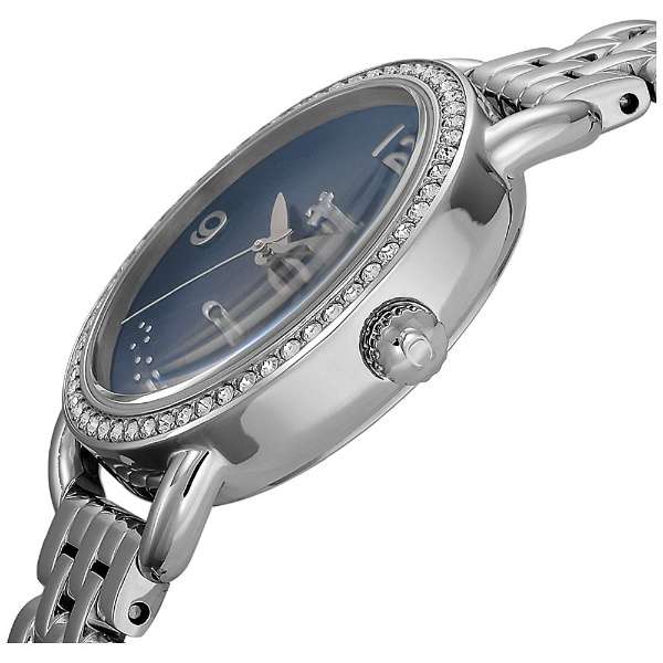 Coach Glitz Blue Dial Silver Steel Strap Watch for Women - 14502693 Buy Now By Coach