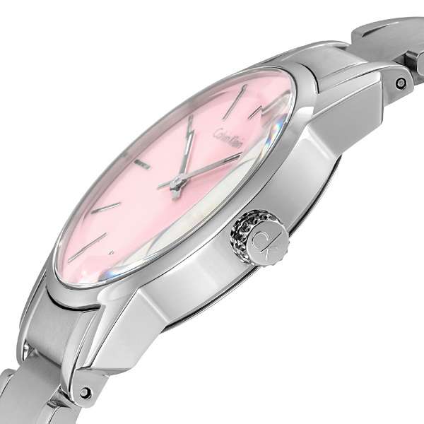 Calvin Klein City Pink Mother of Pearl Dial Stainless Steel Strap Watch For Women - K2G2314E Buy Now By Calvin Klein