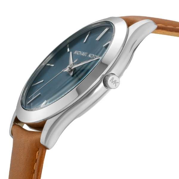 Michael Kors Slim Runway Analog Blue Dial Brown Leather Strap Watch For Men - MK8508 Buy Now By Michael Kors