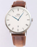 Daniel Wellington Dapper Durham White Dial Brown Leather Strap Watch For Men - DW00100116 Buy Now By Daniel Wellington