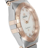 Omega Constellation Manhattan Quartz Diamonds Mother of Pearl Dial Two Tone Steel Strap Watch for Women - 131.20.25.60.55.001 Buy Now By Omega