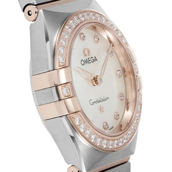 Omega Constellation Quartz Diamonds Mother of Pearl Dial Two Tone Steel Strap Watch for Women - 131.25.25.60.55.001 Buy Now By Omega