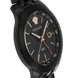 Versace Univers Quartz Black Dial Black Steel Strap Watch for Men - VEBK00618 Buy Now By Versace