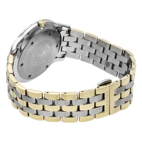 Versace Univers Quartz Green Dial Two Tone Steel Strap Watch for Men - VEBK00718 Buy Now By Versace