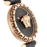 Versace Palazzo Empire Greca Black Dial Black Leather Strap Watch for Women - VEDV00719 Buy Now By Versace