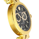 Versace Aion Chronograph Black Dial Gold Steel Strap Watch For Men - VE1D01721 Buy Now By Versace