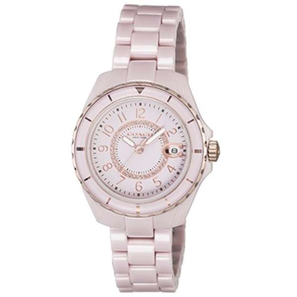 Coach Preston Pink Dial Pink Steel Strap Watch for Women - 14503463 Buy Now By Coach