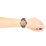 Versace Icon Active Chronograph Quartz Gold Dial Red Leather Strap Watch For Men - VEZ701222 Buy Now By Versace