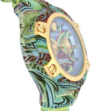 Versace Icon Active Chronograph Blue Dial Green Rubber Strap Watch For Men - VEZ701322 Buy Now By Versace