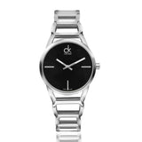 Calvin Klein Stately Black Dial Silver Steel Strap Watch for Women - K3G23121 Buy Now By Calvin Klein