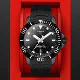 Tissot Seastar 1000 Powermatic 80 Black Dial Black Rubber Strap Watch For Men - T120.407.37.051.00 Buy Now By Tissot