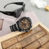 Fossil Bronson Automatic Skeleton Black Dial Black Steel Strap Watch for Men - ME3256 Buy Now By Fossil