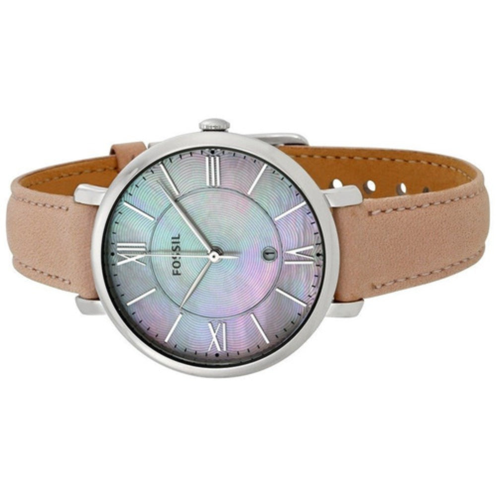 Fossil Jacqueline Blush Mother of Pearl Dial Pink Leather Strap Watch for Women - ES4151 Buy Now By Fossil