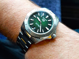 Tag Heuer Aquaracer Professional 200 Automatic Green Dial Silver Steel Strap Watch for Men - WBP2115.BA0627 Buy Now By Tag Heuer