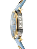 Versace V-Twist Blue Dial Blue Leather Strap Watch for Women - VELS00319 Buy Now By Versace