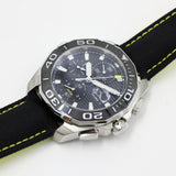 Tag Heuer Aquaracer Automatic Chronograph Black Dial Black Nylon Strap Watch for Men - CAY211A.FC6361 Buy Now By Tag Heuer