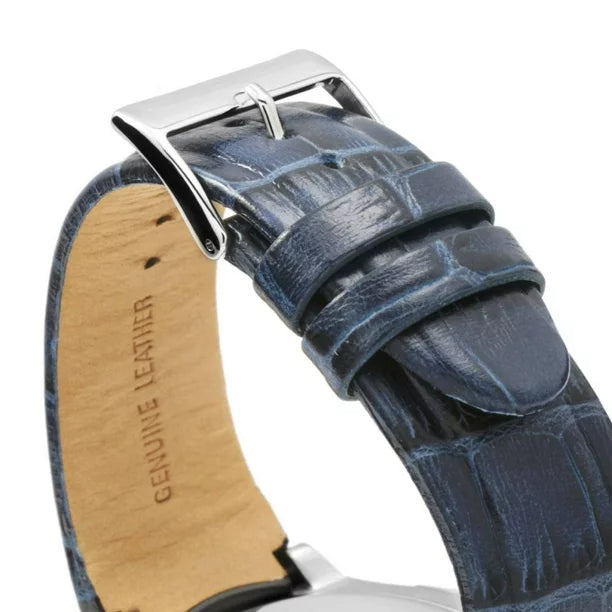 Guess Rigor Multifunction Chronograph Blue Dial Blue Leather Strap Watch For Men - W0040G7 Buy Now By Guess