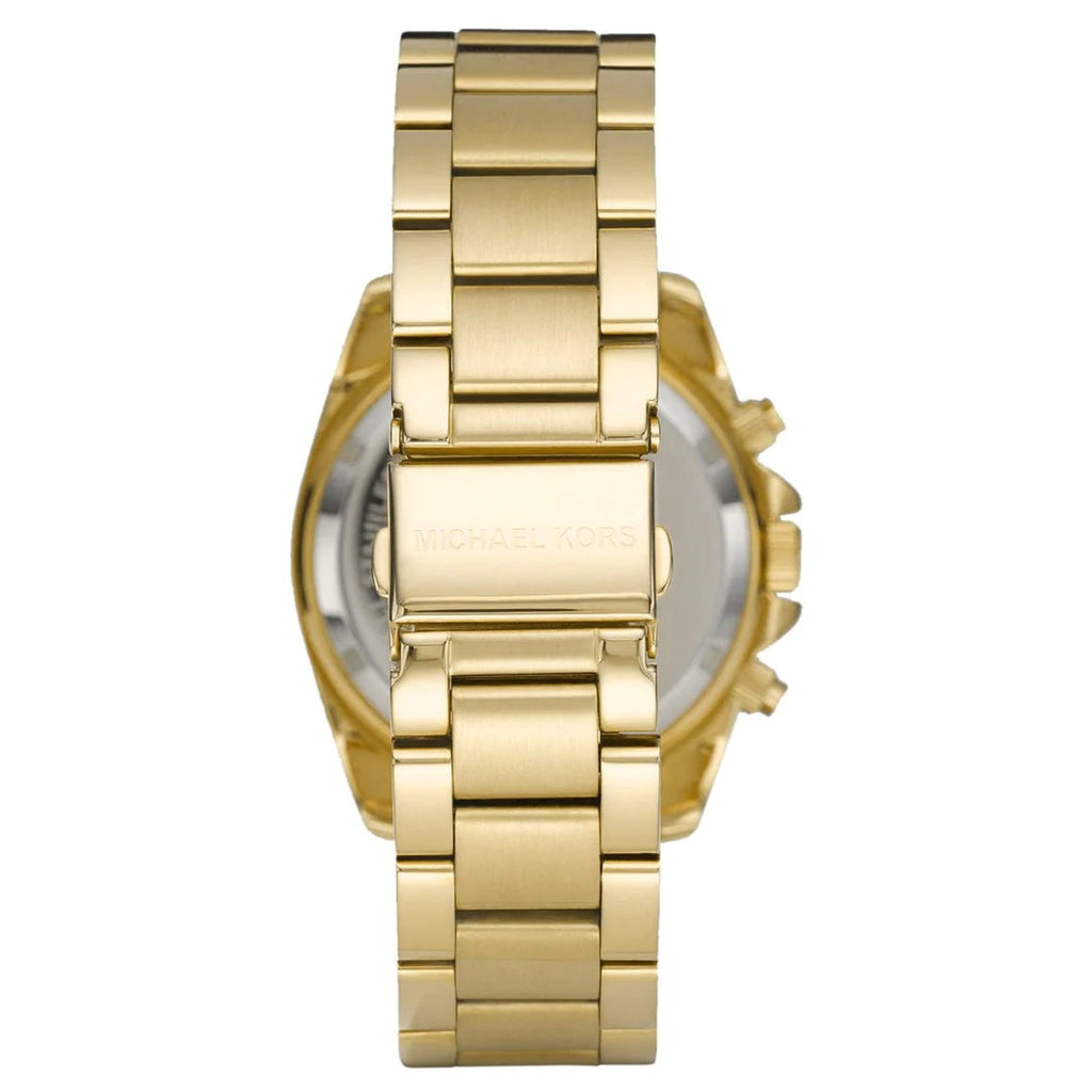 Michael Kors Runway Chronograph Orange Dial Gold Steep Strap Watch For Women - MK6162 Buy Now By Michael Kors