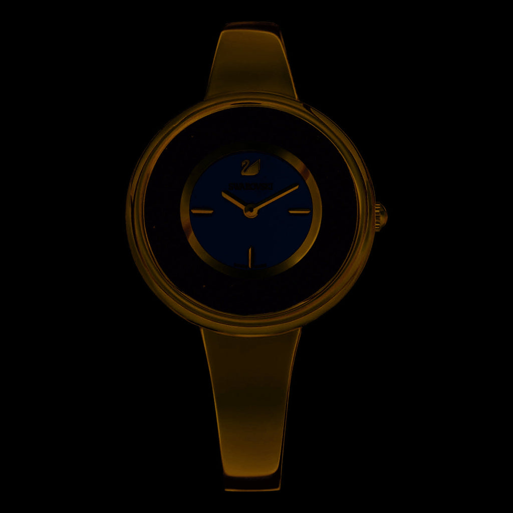 Swarovski Crystalline Pure Black Dial Rose Gold Steel Strap Watch for Women - 5295334 Buy Now By Swarovski