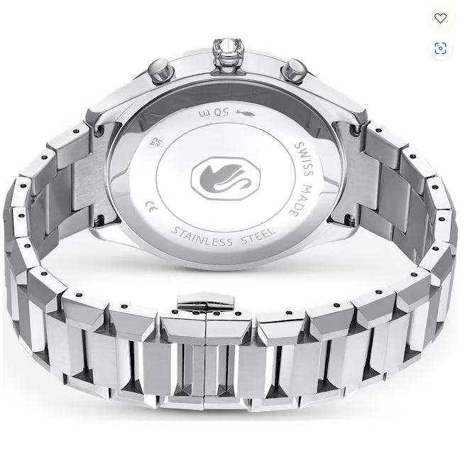 Swarovski Dextera Chronograph Silver Dial Silver Steel Strap Watch for Women - 5641297 Buy Now By Swarovski