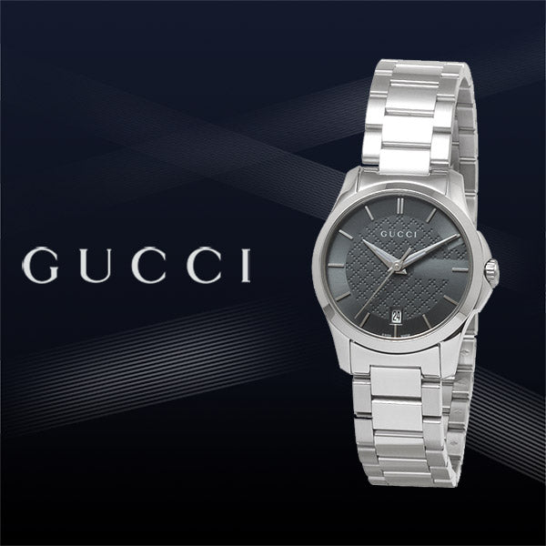 Gucci G Timeless Grey Dial Silver Steel Strap Watch For Women - YA126522 Buy Now By Gucci