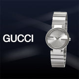 Gucci G Interlocking Silver Dial Silver Steel Strap Watch For Women - YA133503 Buy Now By Gucci