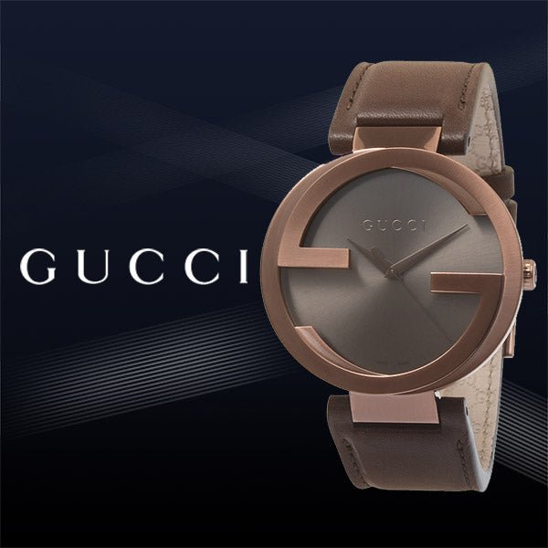 Gucci Interlocking Iconic Brown Dial Brown Leather Strap Watch For Women - YA133207 Buy Now By Gucci