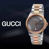 Gucci G Timeless Grey Dial Two Tone Steel Strap Watch For Men - YA126446 Buy Now By Gucci