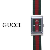 Gucci G-Frame Mother of Pearl Dial Two Tone Nylon Strap Watch For Women - YA147404 Buy Now By Gucci
